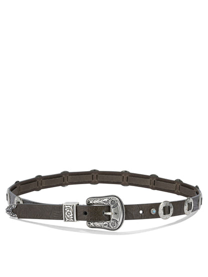 "Lace" Leather Belt Belts
