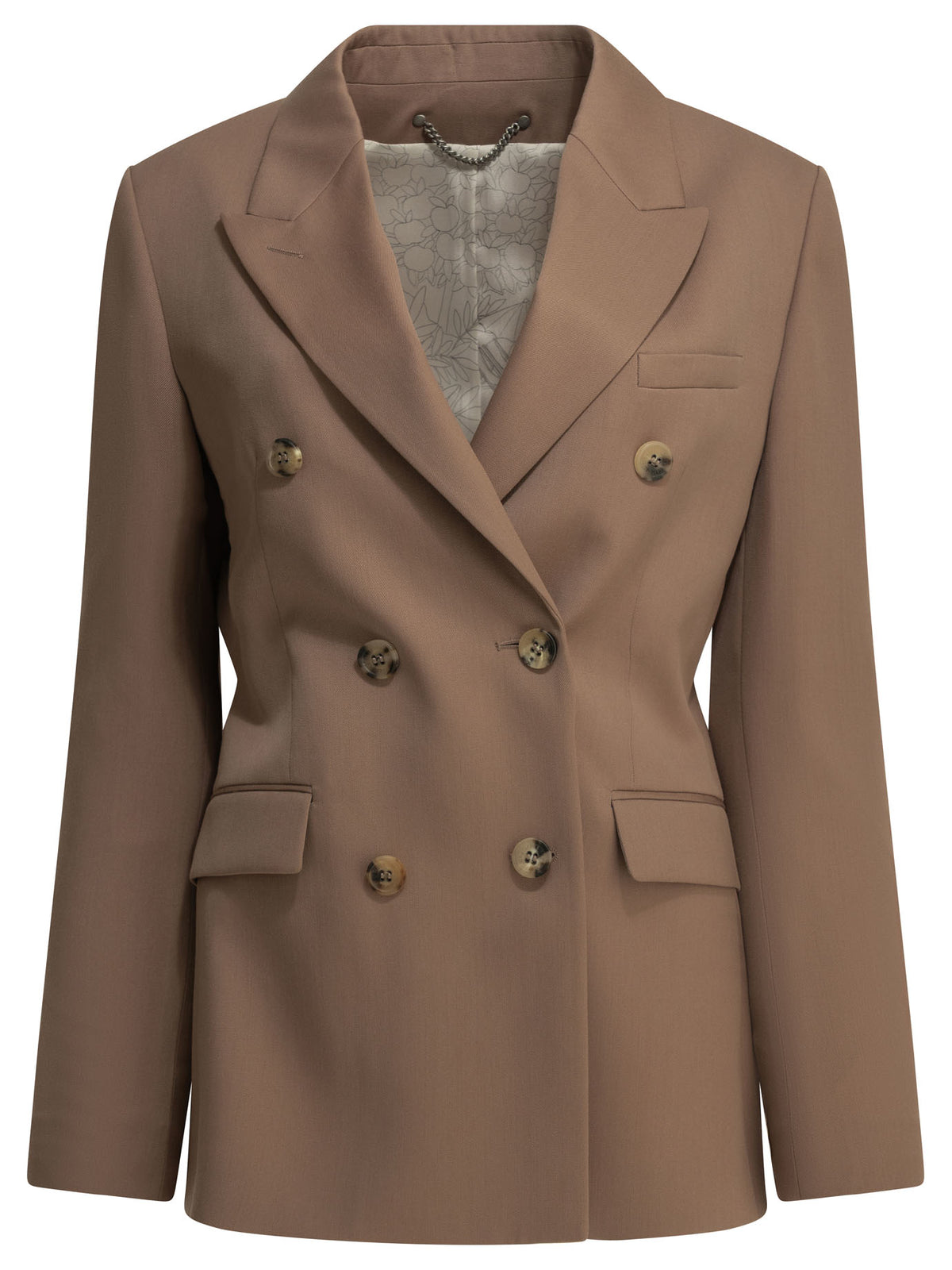 Double-breasted blazer in virgin wool Jackets and Coats