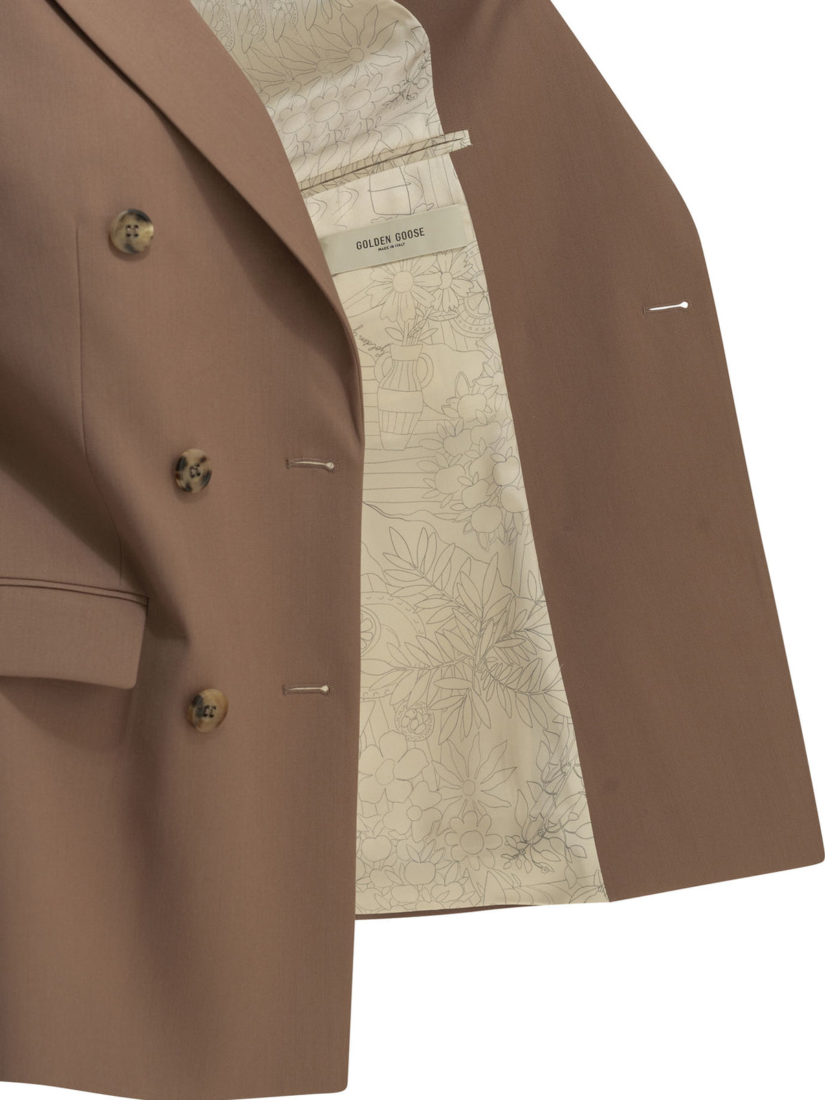 Double-breasted blazer in virgin wool Jackets and Coats