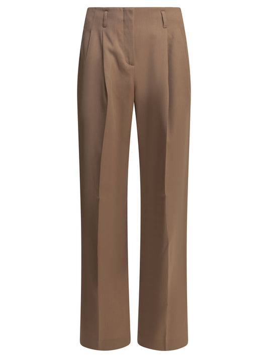 Wool gabardine pants Trousers