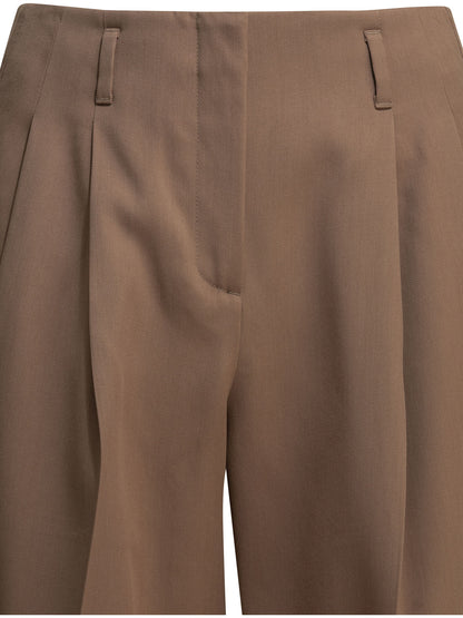 Wool gabardine pants Trousers