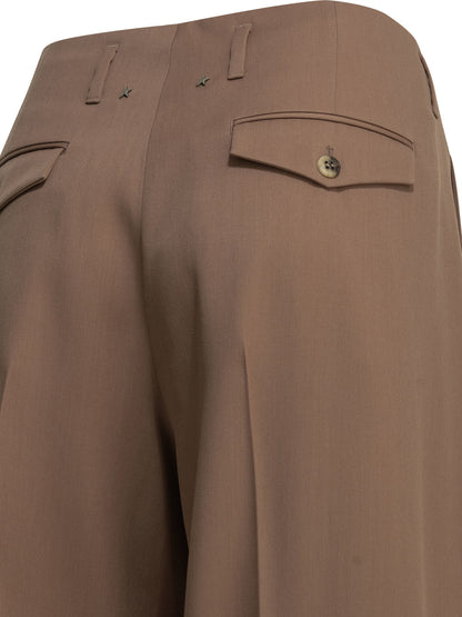 Wool gabardine pants Trousers