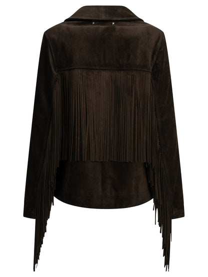 Fringed leather jacket Jackets and Coats