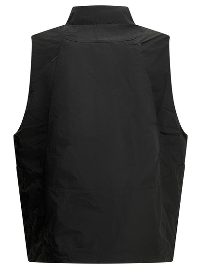 "Trajectory Back Pack" Sleeveless Jacket Jackets and Coats