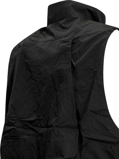 "Trajectory Back Pack" Sleeveless Jacket Jackets and Coats