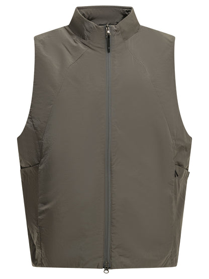 "Trajectory Back Pack" Sleeveless Jacket Jackets and Coats