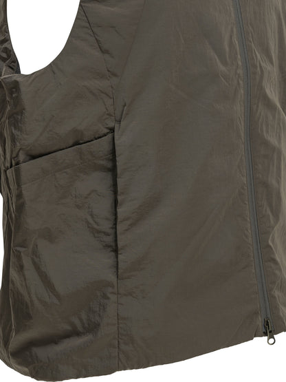 "Trajectory Back Pack" Sleeveless Jacket Jackets and Coats