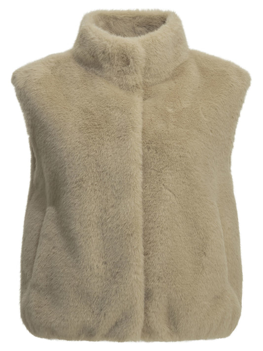 Sleeveless faux fur jacket Jackets and Coats