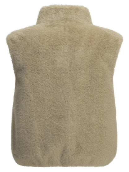 Sleeveless faux fur jacket Jackets and Coats