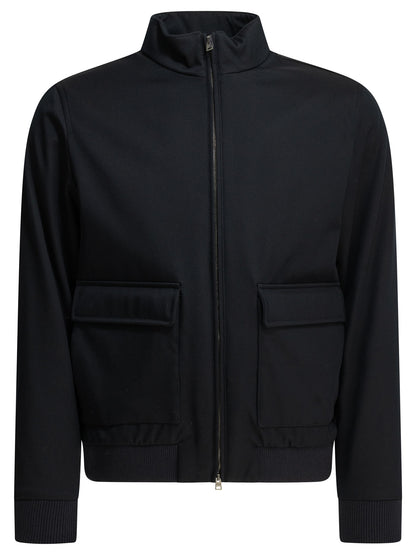 "3 Layers Wool Storm" Bomber Jacket Jackets and Coats