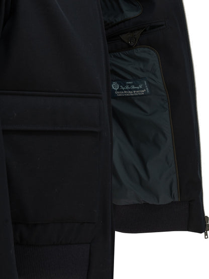 "3 Layers Wool Storm" Bomber Jacket Jackets and Coats