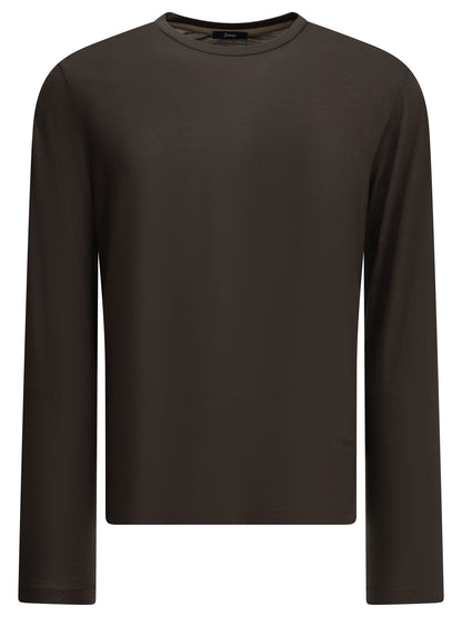 Round-neck wool T-shirt T-shirts