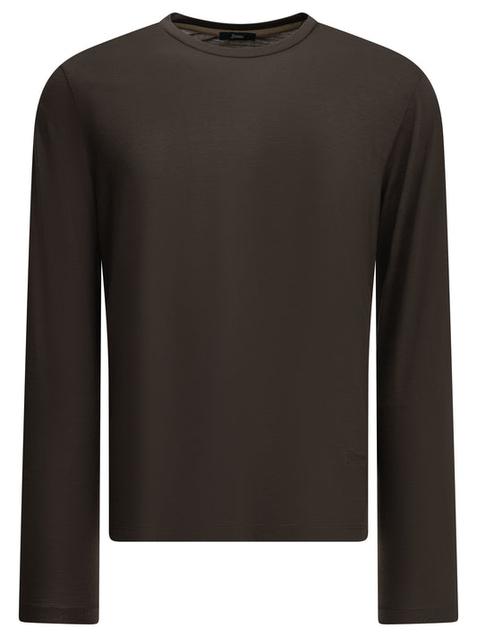 Round-neck wool T-shirt T-shirts