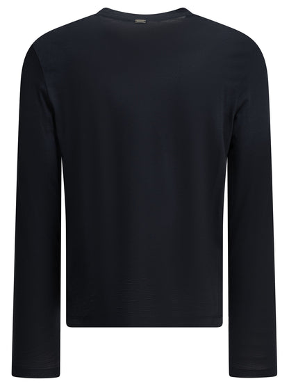 Round-neck wool T-shirt T-shirts