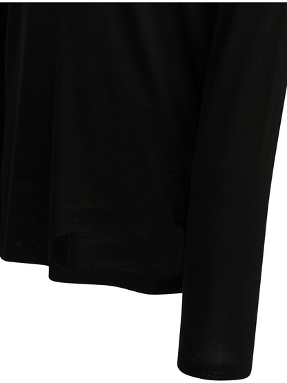 Round-neck wool T-shirt T-shirts