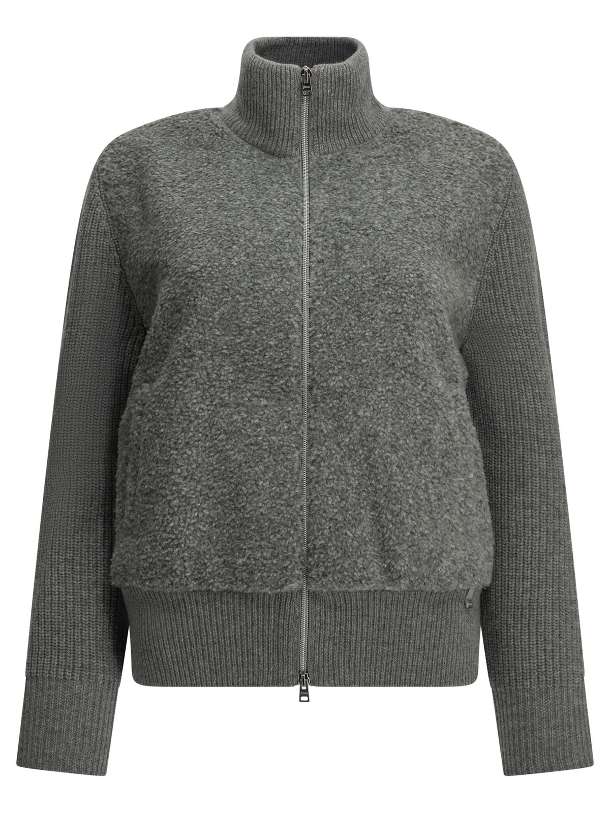 Pure wool zip-up sweater Knitwear