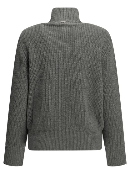 Pure wool zip-up sweater Knitwear