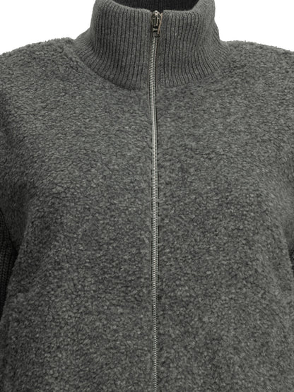 Pure wool zip-up sweater Knitwear