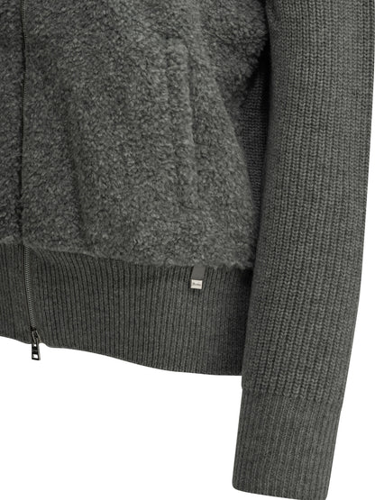 Pure wool zip-up sweater Knitwear
