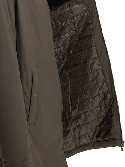 "Resort" long nylon down jacket Jackets and Coats