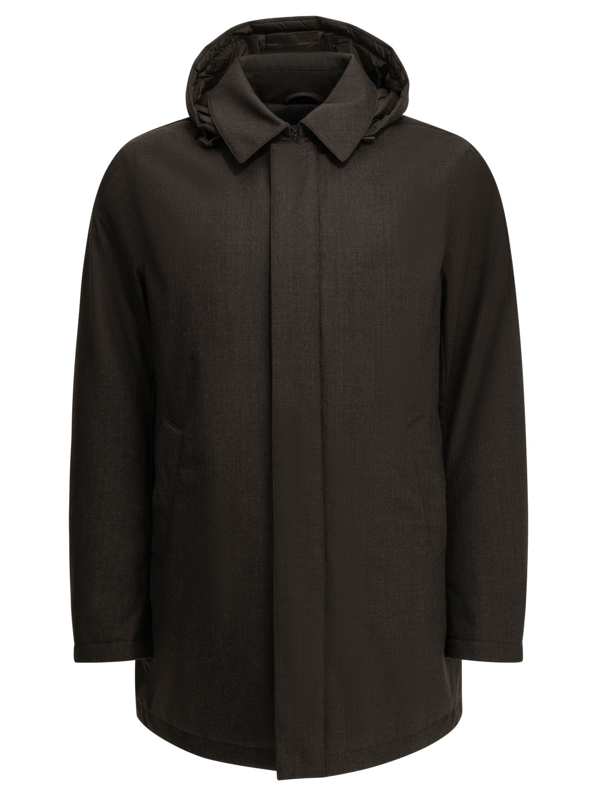 Long flannel down jacket Jackets and Coats