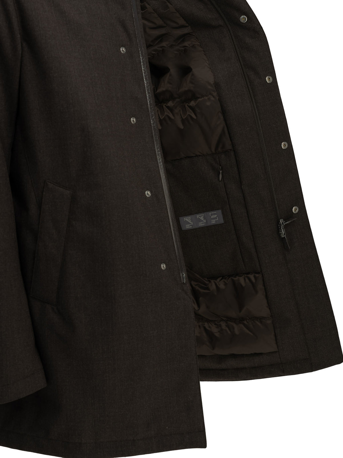 Long flannel down jacket Jackets and Coats