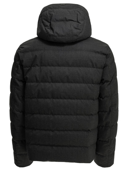 Short flannel down jacket Jackets and Coats