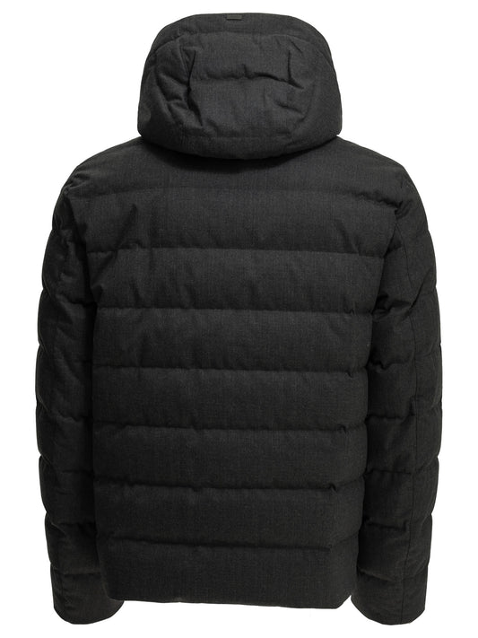 Short flannel down jacket Jackets and Coats