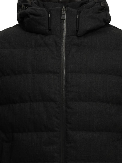 Short flannel down jacket Jackets and Coats