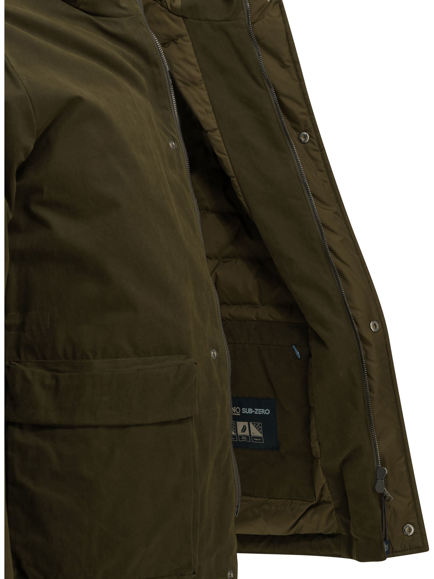 Padded parka made of technical cotton Jackets and Coats