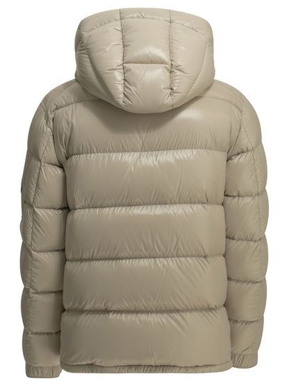 Short down jacket with logo Jackets and Coats