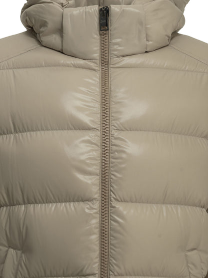 Short down jacket with logo Jackets and Coats