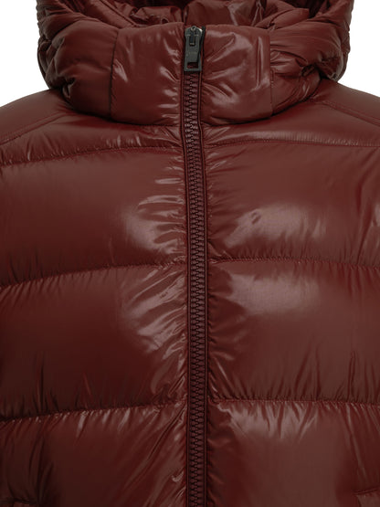 Short down jacket with logo Jackets and Coats