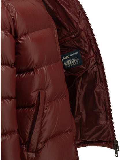 Short down jacket with logo Jackets and Coats