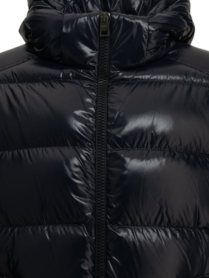 Short down jacket with logo Jackets and Coats