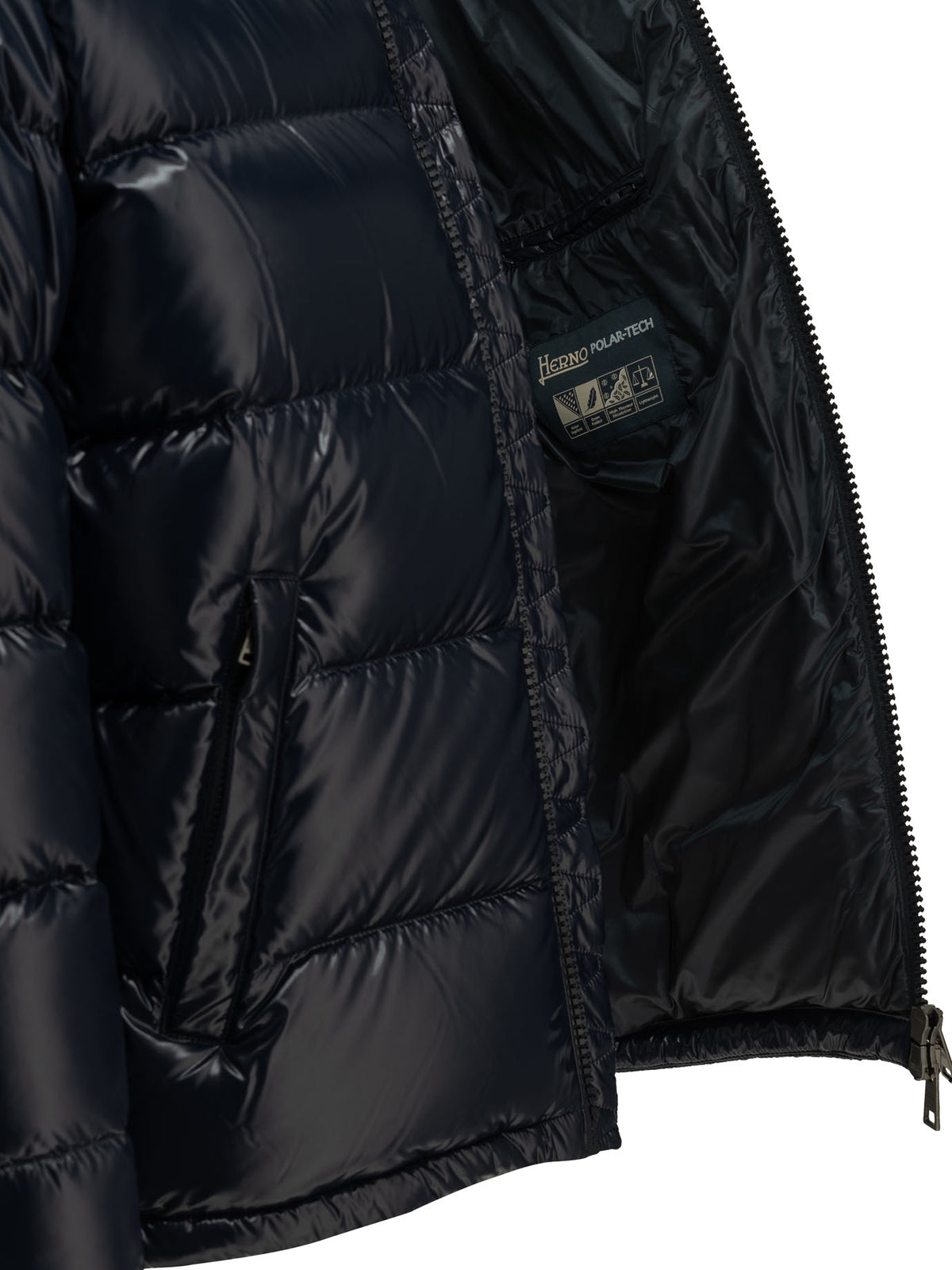 Short down jacket with logo Jackets and Coats