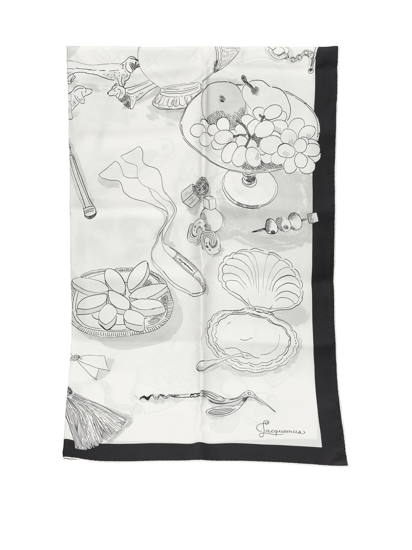 "Le Grand Foulard Cocktail" Silk Scarf Sciarpe & Foulard