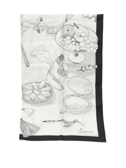 "Le Grand Foulard Cocktail" Silk Scarf Sciarpe & Foulard