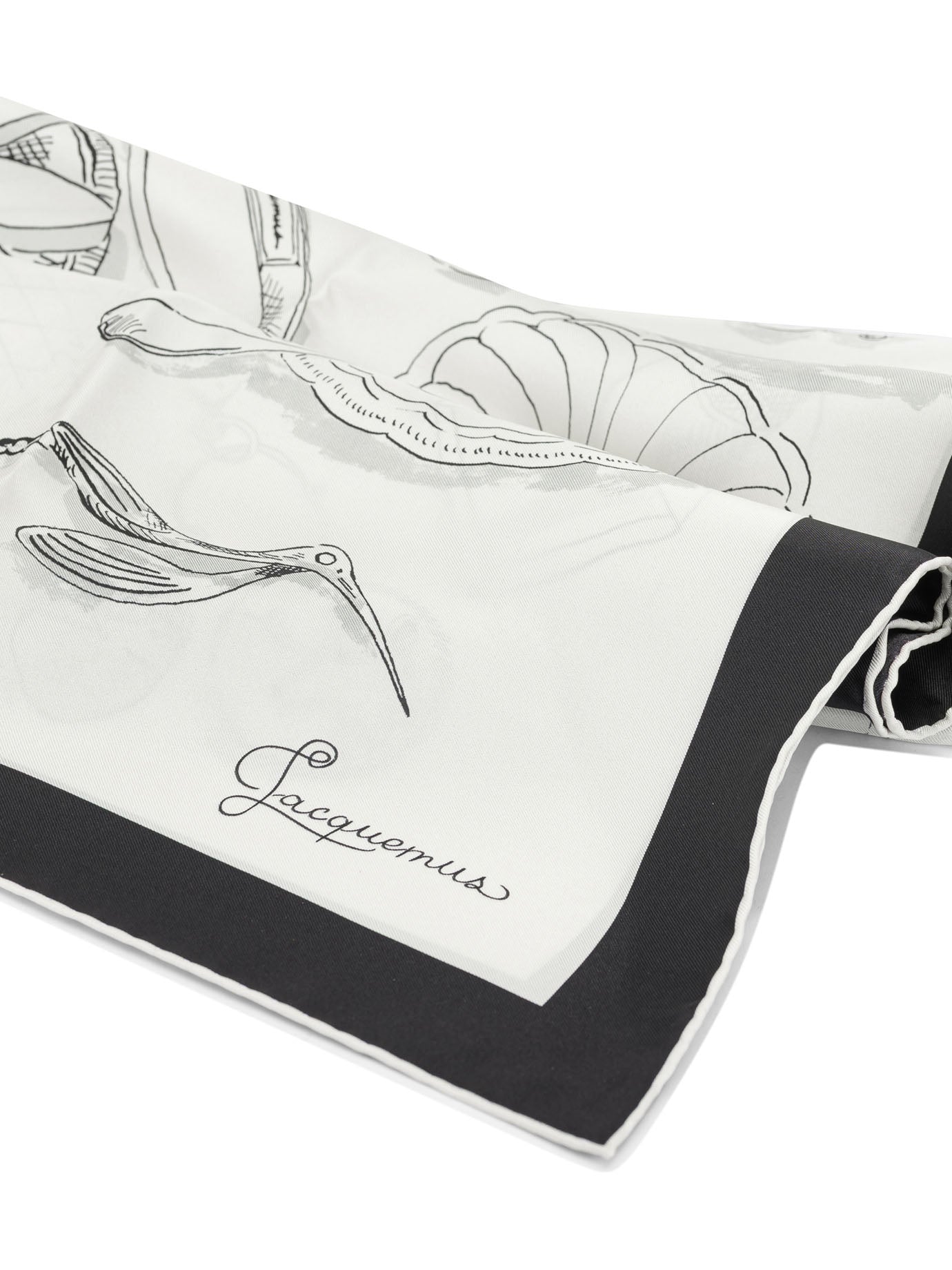 "Le Grand Foulard Cocktail" Silk Scarf Sciarpe & Foulard