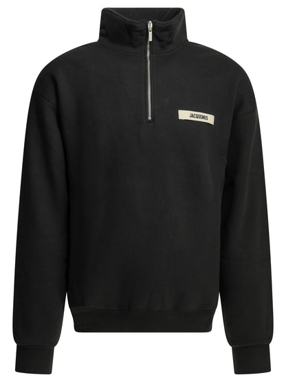"Le Camionneur Gros Grain" Half Zip Sweatshirt Sweatshirts
