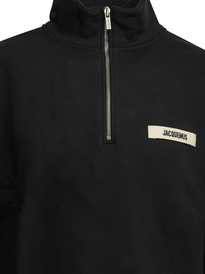 "Le Camionneur Gros Grain" Half Zip Sweatshirt Sweatshirts