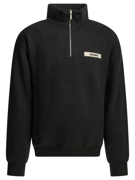 "Le Camionneur Gros Grain" Half Zip Sweatshirt Sweatshirts