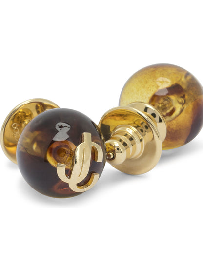 "JC" stud earrings Jewels