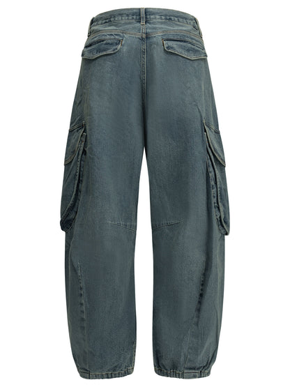 "Cargo" Wide-Leg Jeans Jeans