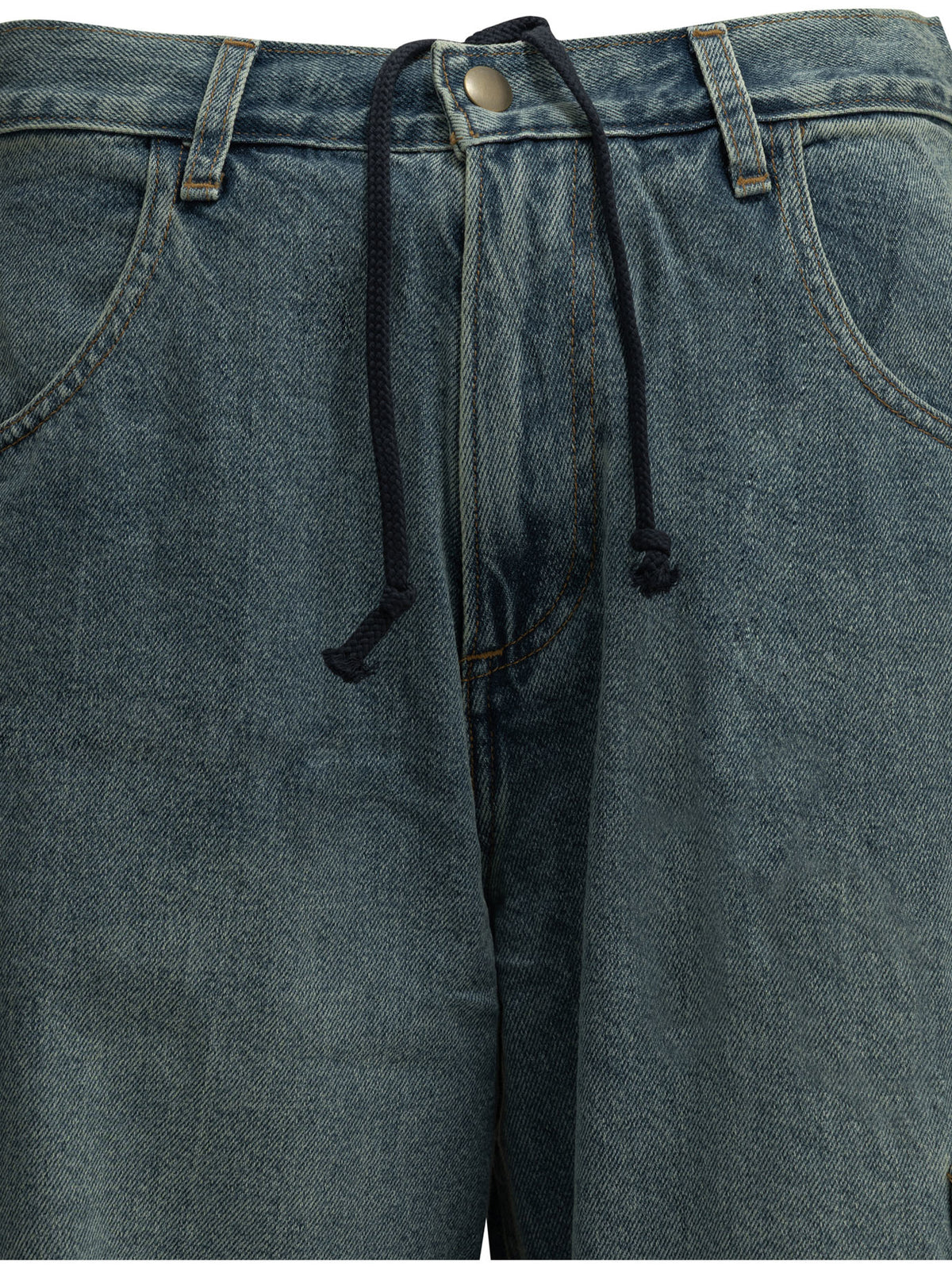 "Cargo" Wide-Leg Jeans Jeans