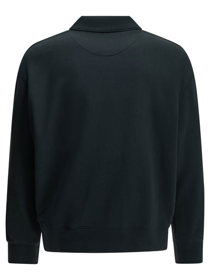 "Profile Fox" Polo-Collar Sweatshirt Sweatshirts