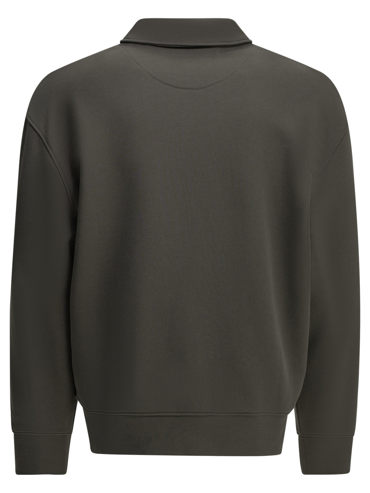 "Chillax Fox" Polo-Collar Sweatshirt Sweatshirts