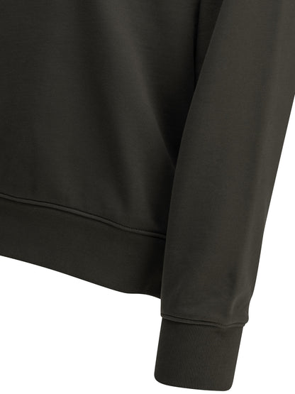 "Chillax Fox" Polo-Collar Sweatshirt Sweatshirts