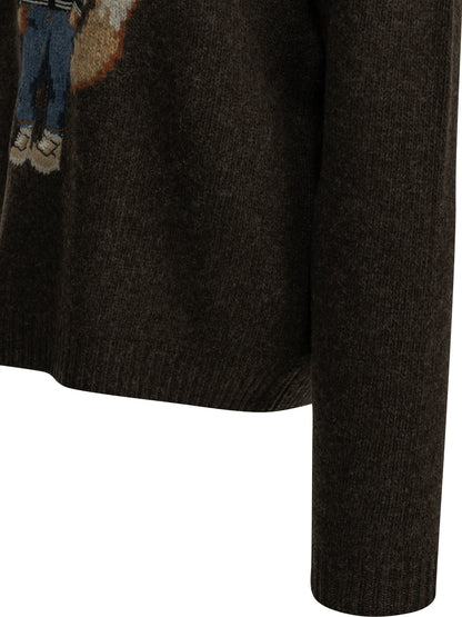 "Dressed Fox" Crew-Neck Sweater Knitwear