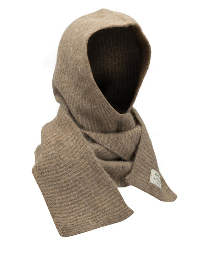Hooded Scarf with Logo Sciarpe & Foulard
